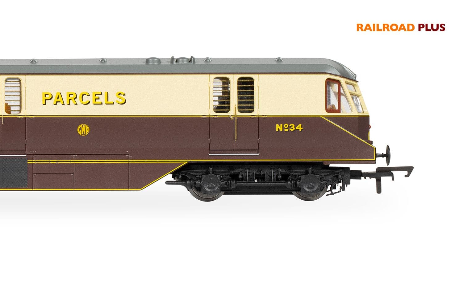 RailRoad Plus GWR, Bo-Bo, No. 34 Parcels Car - Era 3