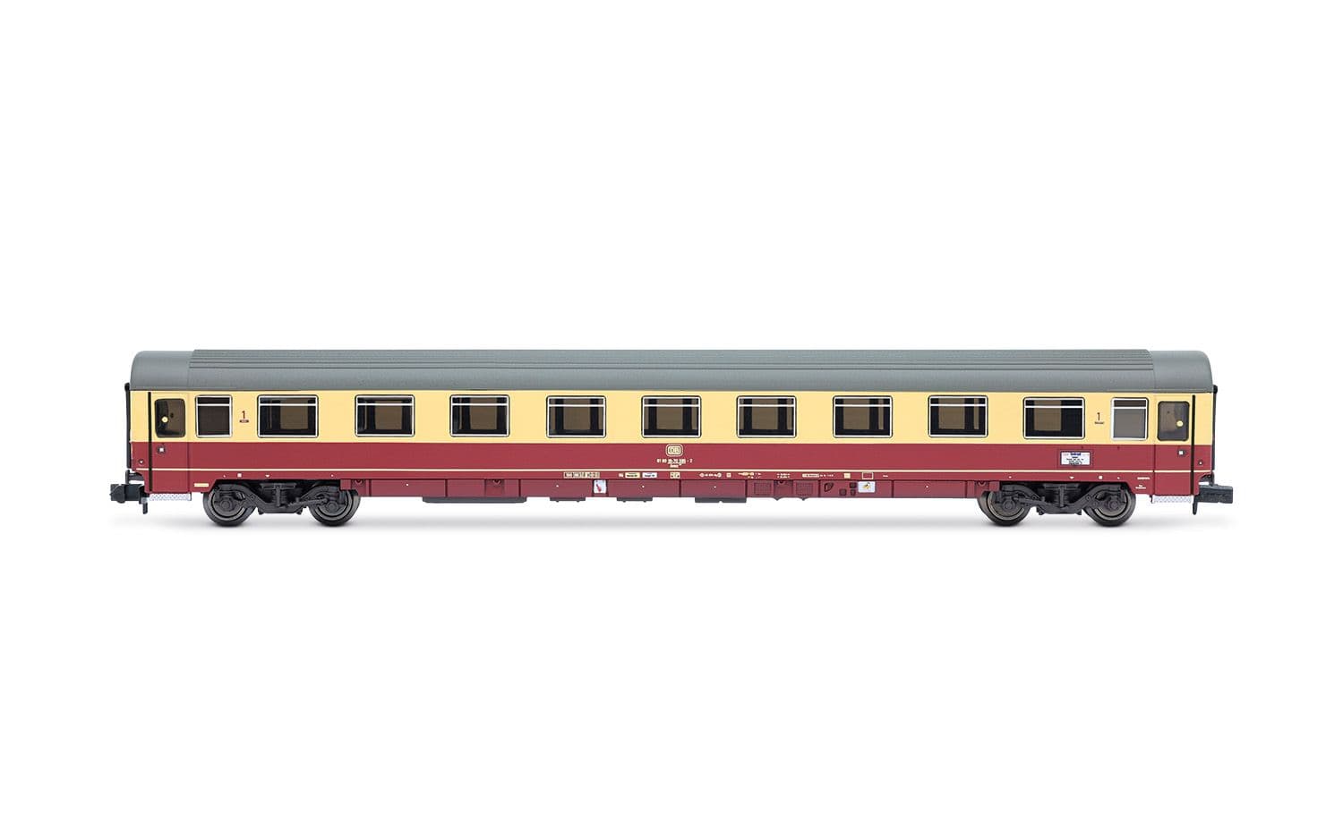DB, 3-tlg. Set TEE-Wagen „Rembrandt", bestehend aus 1 x Speisewagen ARmh217 + 1 x Apmz122 + 1 x Avmz207, Ep. IV