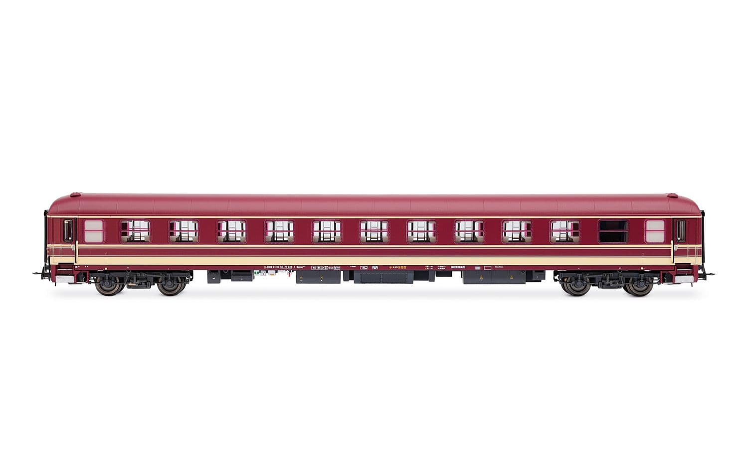 Euro-Express, set di 3 carrozze cuccette, composto da 1 x Bcm243 + 1 x Bcm246 + 1 x Bvcmz, livrea viola, ep. V-VI
