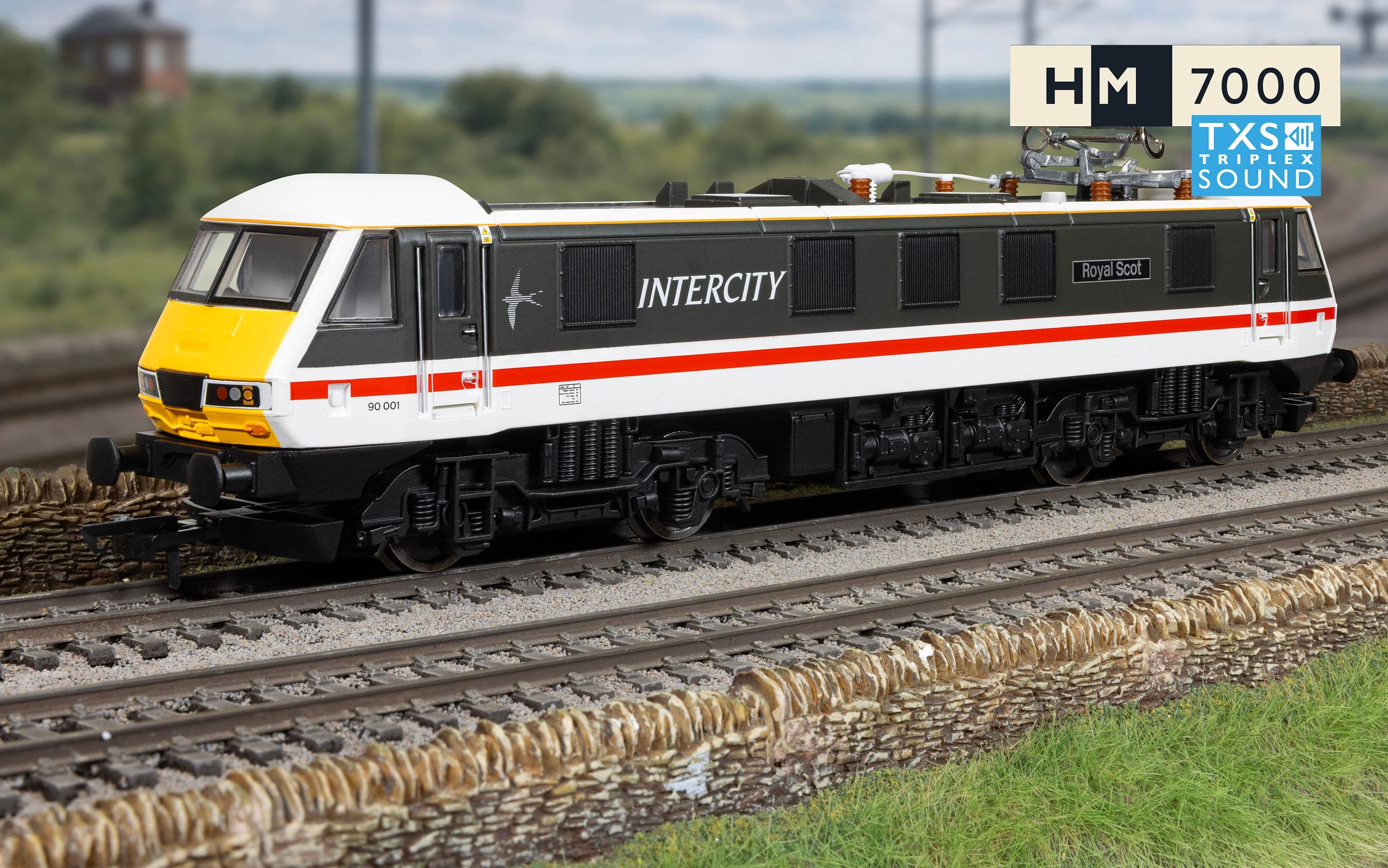 RailRoad: BR - Intercity Class 90 - 'Royal Scot' 90001 (DCC Sound Fitted)