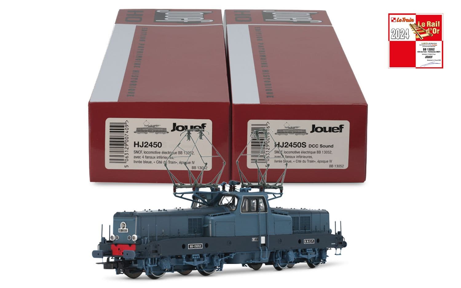 SNCF, locomotive électrique BB 13052 avec 4 lampes inférieures, livrée bleue, « Cité du Train», ép. IV, avec décodeur sonore