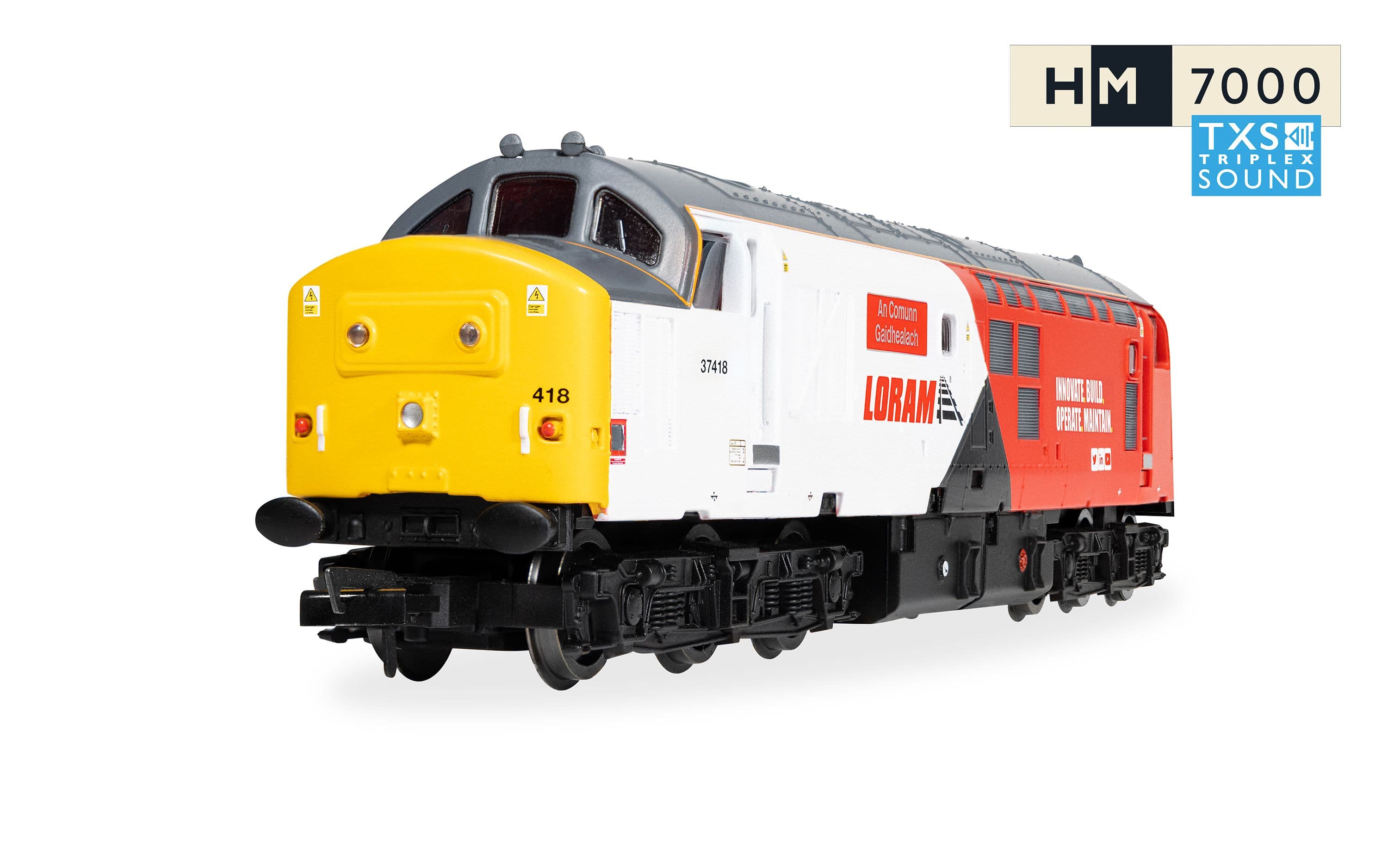 RailRoad - Loram - Class 37 - 'An Comunn Gaidhealach' 37418 (DCC Sound Fitted)