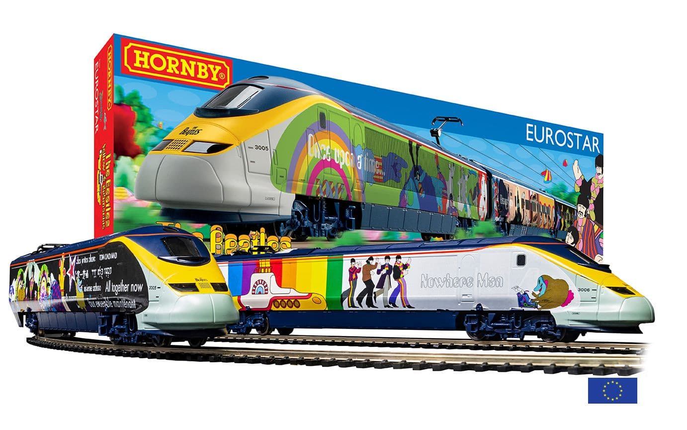 Eurostar 'Yellow Submarine' Train Set - Euro 2 pin plug