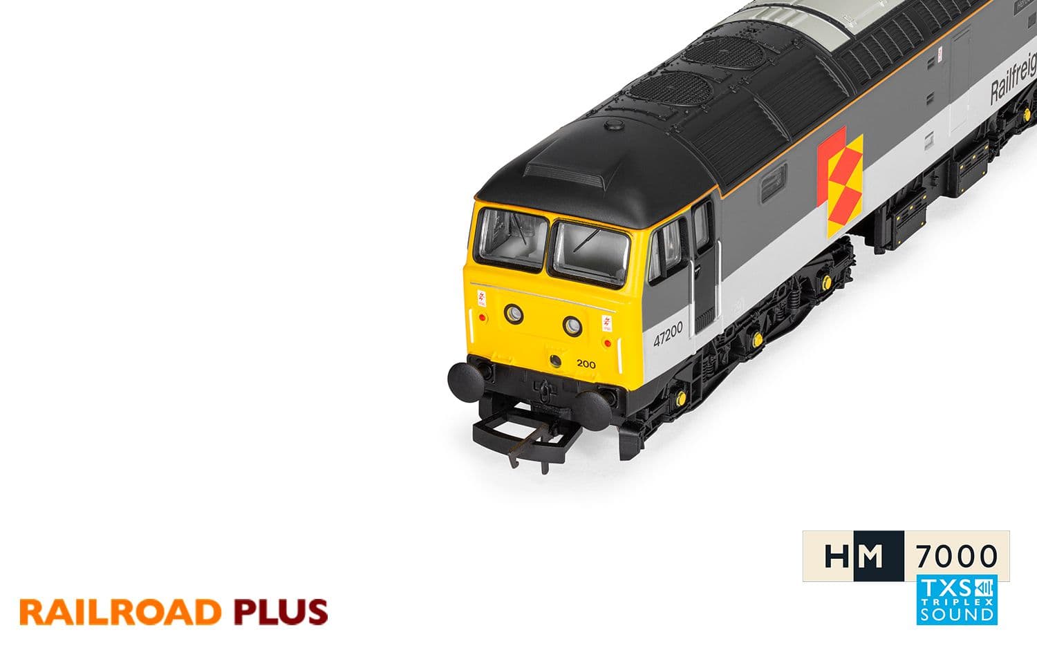 RailRoad Plus BR Railfreight, Class 47, Co-Co, 47188 - Era 8 (Sound Fitted)