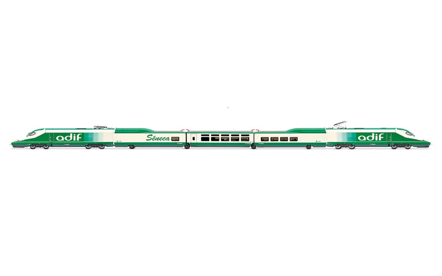 ADIF, Auscultation train A330 "Séneca", white-green livery, ep. VI
