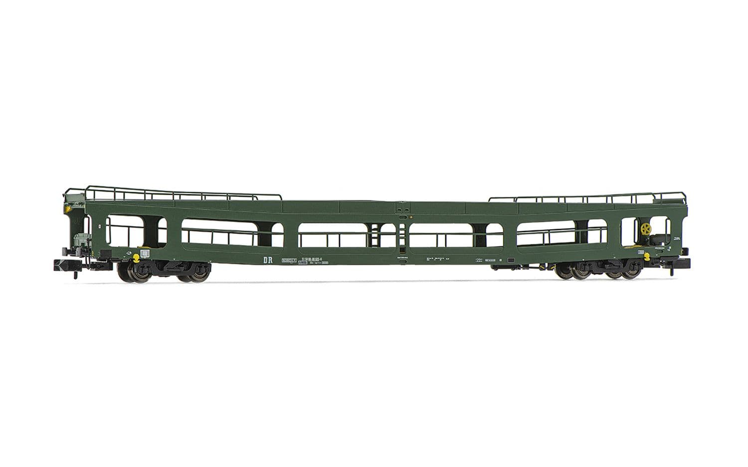 DR, 3-unit pack OSShD type B coaches, "Spree-Alpen-Express", set 2 of 2, green and red livery, ep. IV, 1 x WR + 2 x DDm