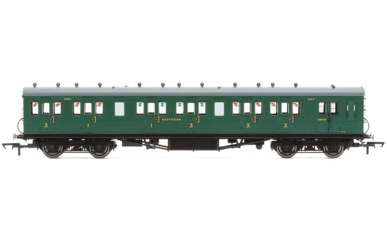 SR, 58' Maunsell Rebuilt (Ex-LSWR 48'), Six Compartment Brake Composite, 6403 'Set 44' - Era 3