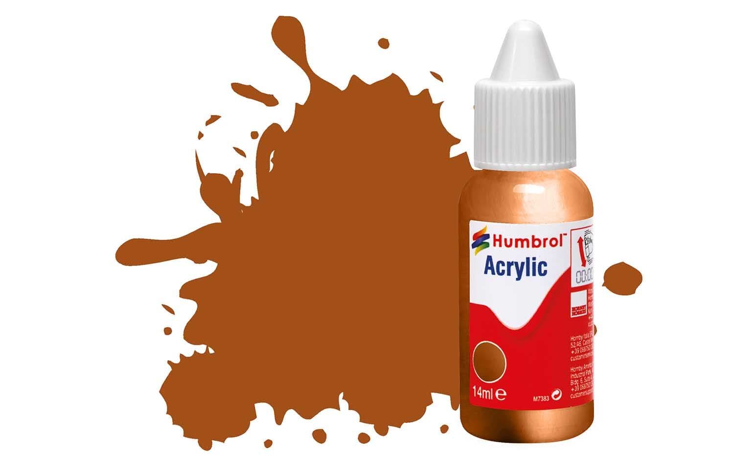 Acrylic Paint: 12 - Copper - Metallic - (14ml)