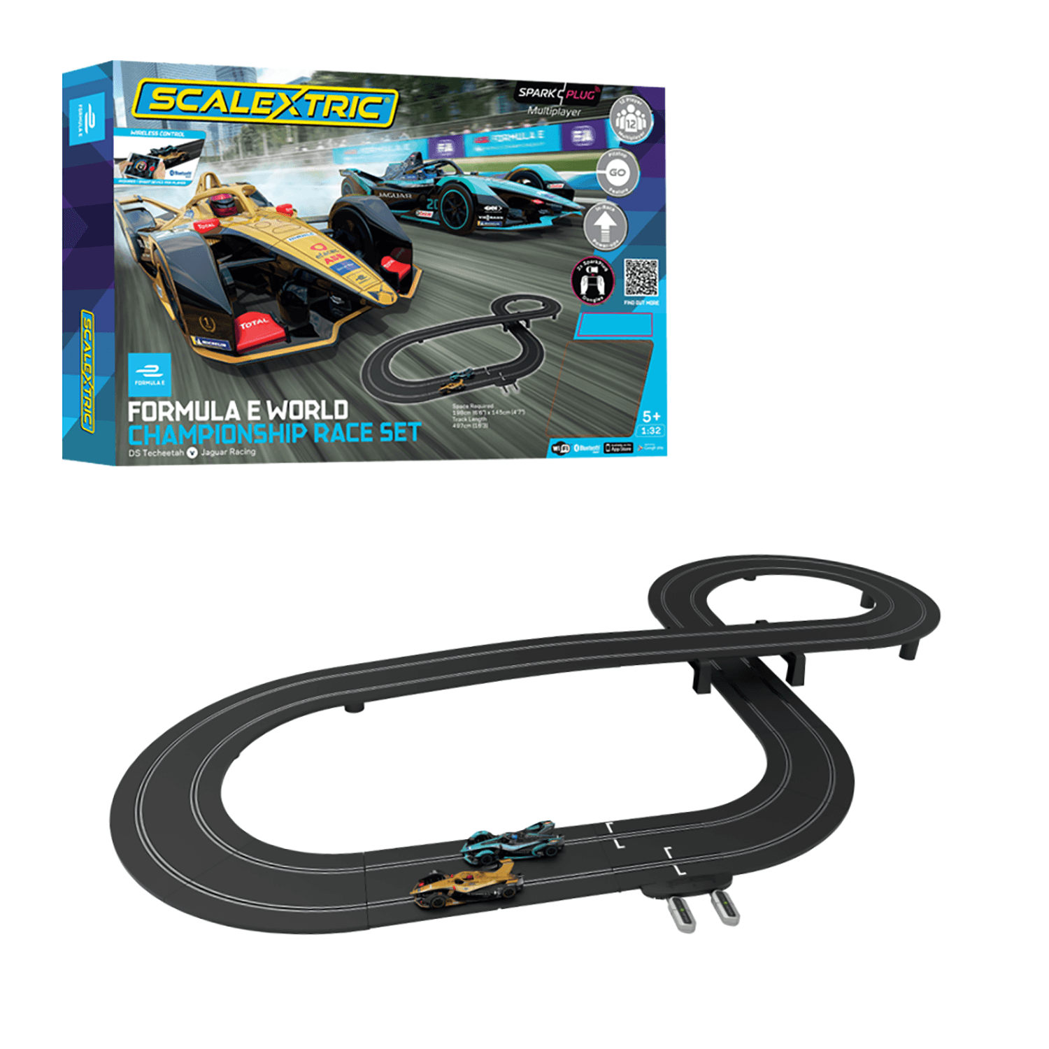 Micro Scalextric Formula E - Battery Powered Race Set WT
