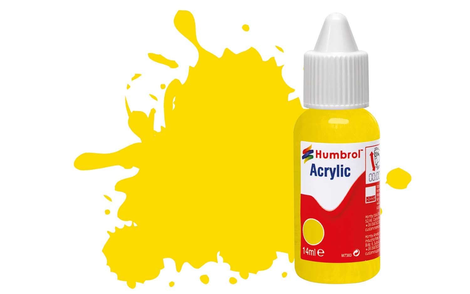 Acrylic Paint: 69 - Yellow - Gloss - (14ml)