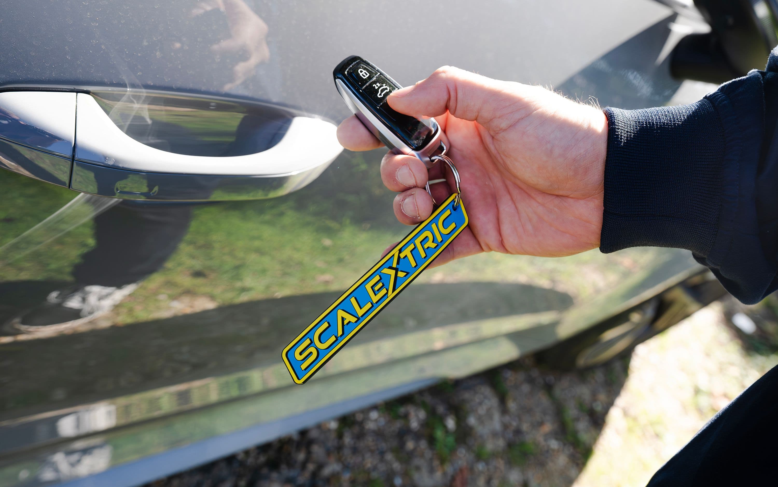 Scalextric Branded Logo - Keyring