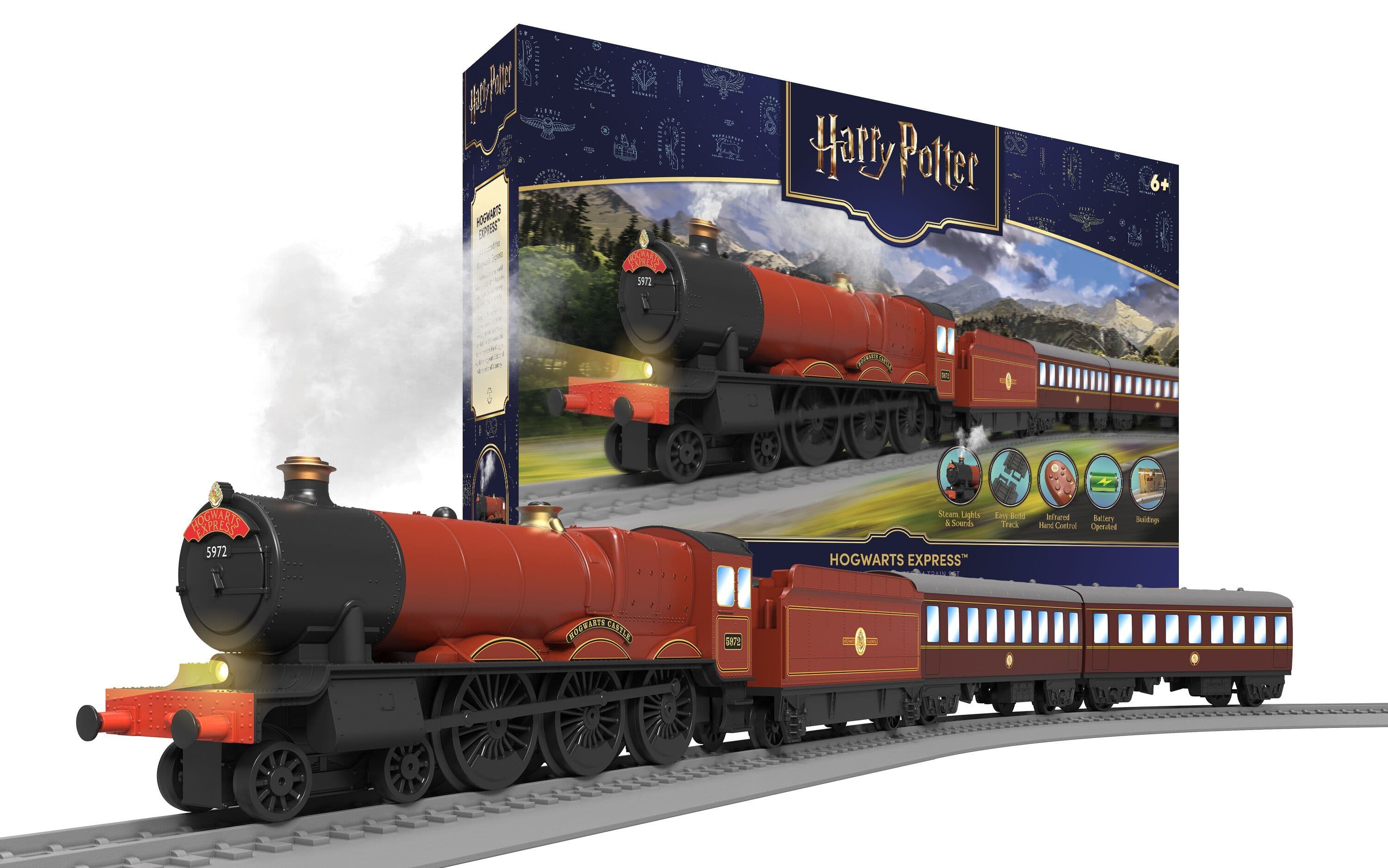 Playtrains - Harry Potter Hogwarts Express - Train Set (with Steam)