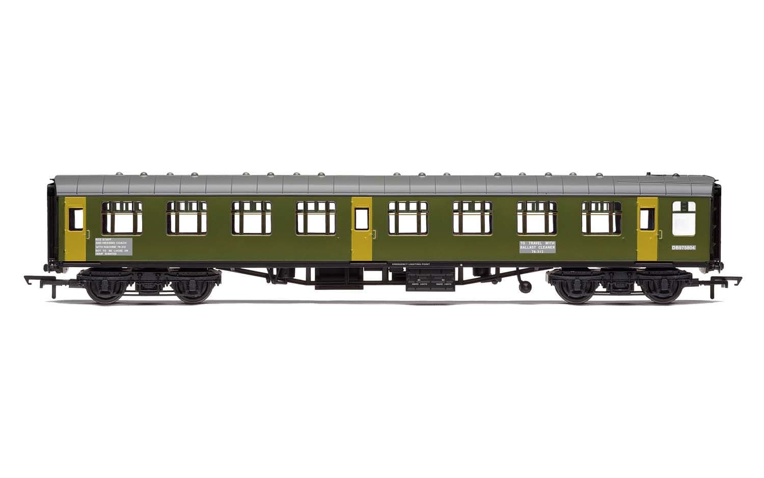 BR Departmental, ex-Mk1 SK Ballast Cleaner Train Staff Coach, DB 975804 - Era 7