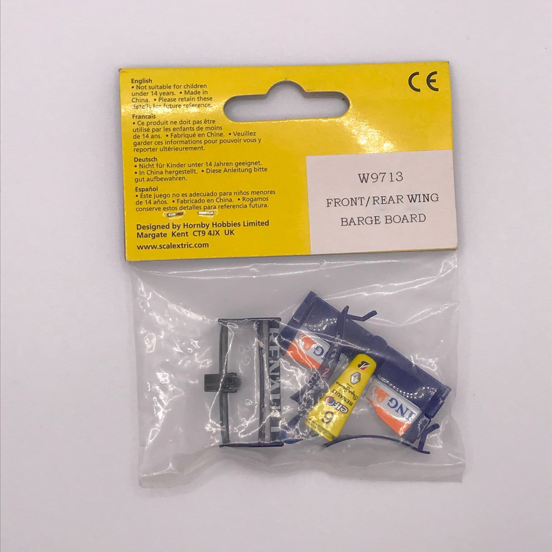 wings, Renault F1 Front and Rear Wing with Barge Board (C2864)