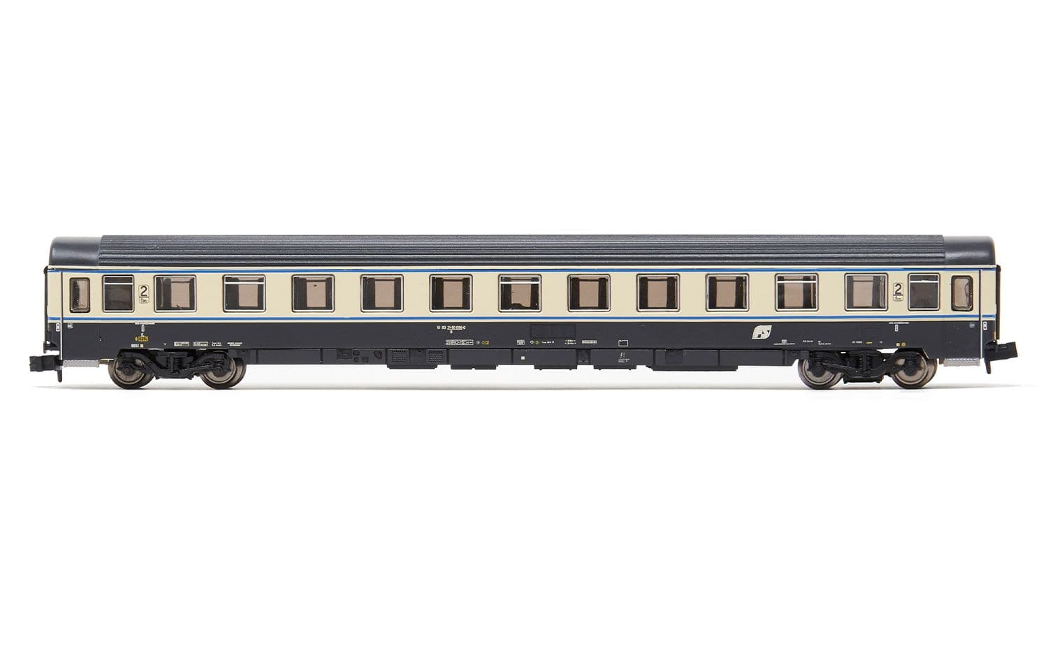 FS, 2-unit pack UIC-Z1 UIC-Z1 2nd class, grey/beige with blue stripes, livery, ep. IV-V