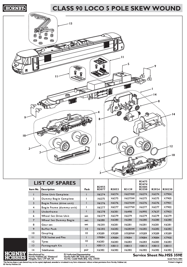 Malcolm Rail, Class 90, Bo-Bo, 90024 - Era 11
