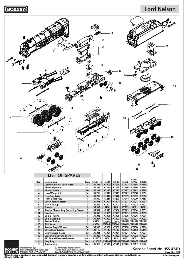 SR, Lord Nelson Class, 4-6-0, 864 'Sir Martin Frobisher' - Era 3