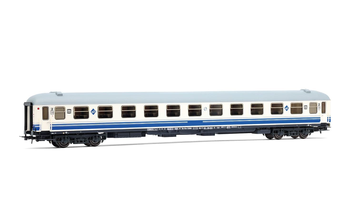 RENFE, set de 2 coches «Estrella Rías Bajas», Bc10x-12600 literas, decoración «Largo Recorrido»