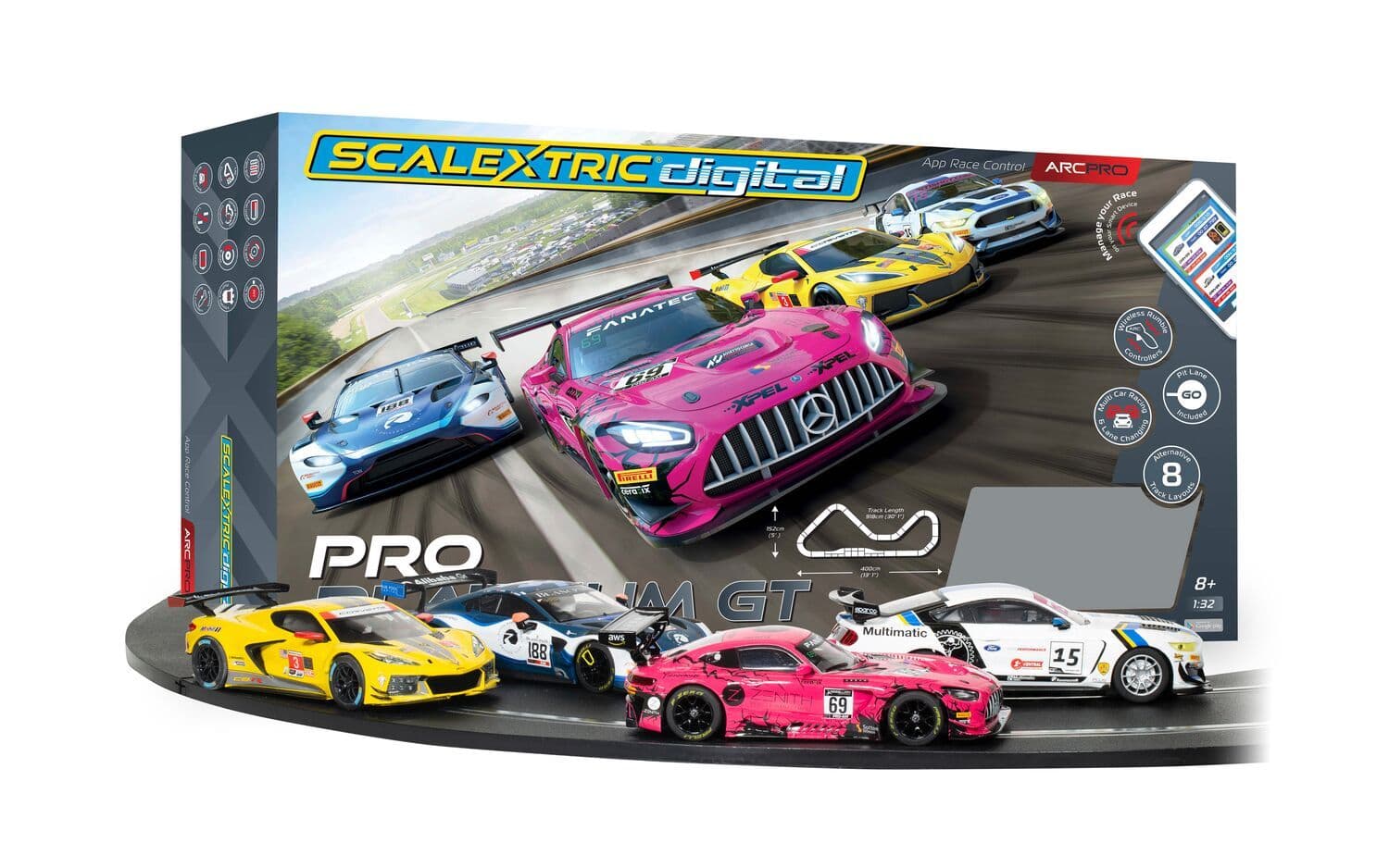 Scalextric Digital - ARC PRO Pro Platinum GT Race Set