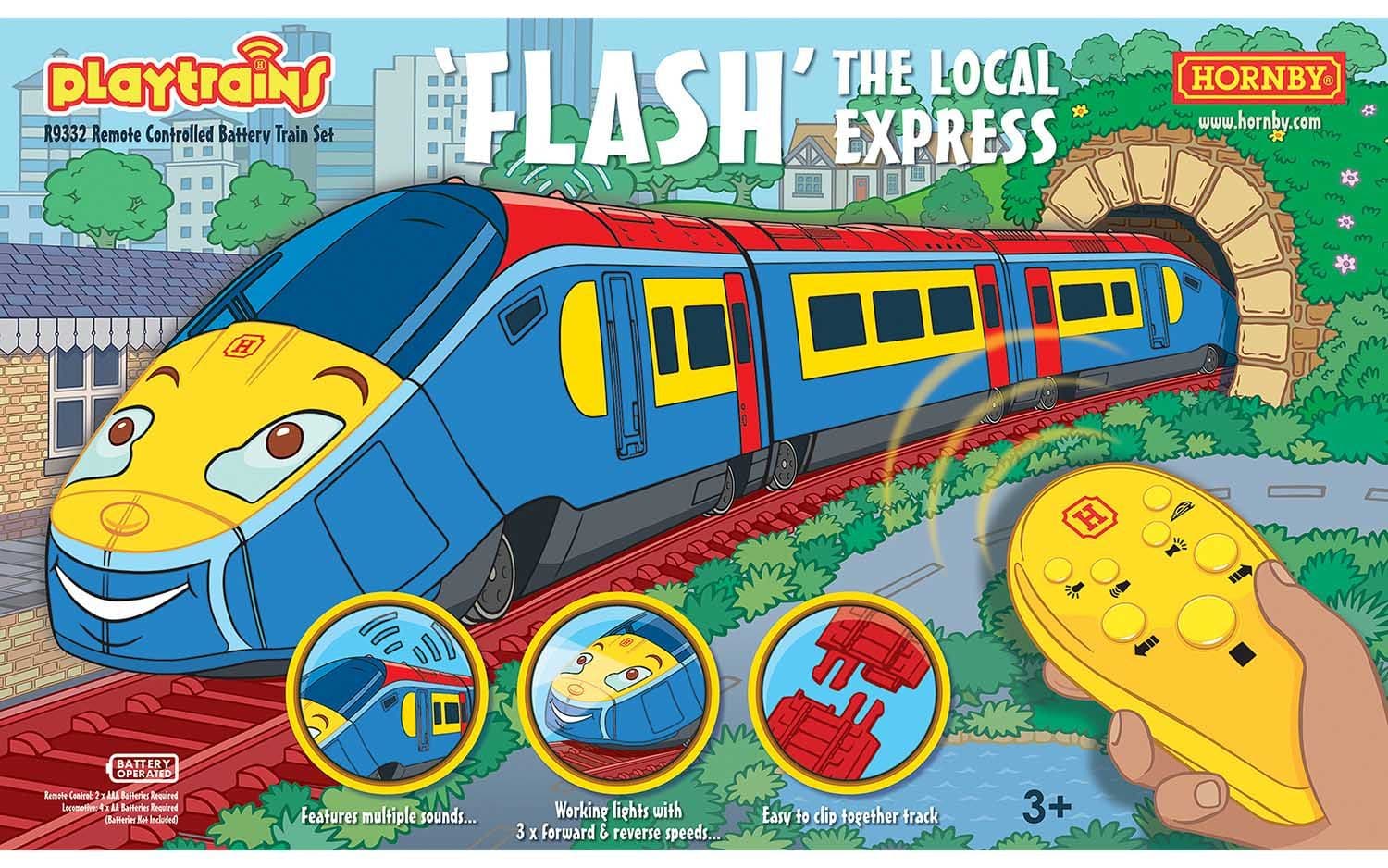 Playtrains - Flash The Local Express Remote Controlled Battery Train Set
