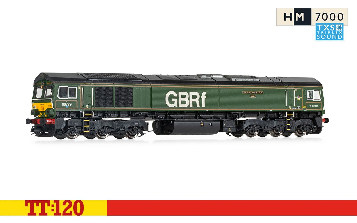GBRf, Class 66, Co-Co, 66779, ‘Evening Star’ - Era 11 (Sound Fitted)