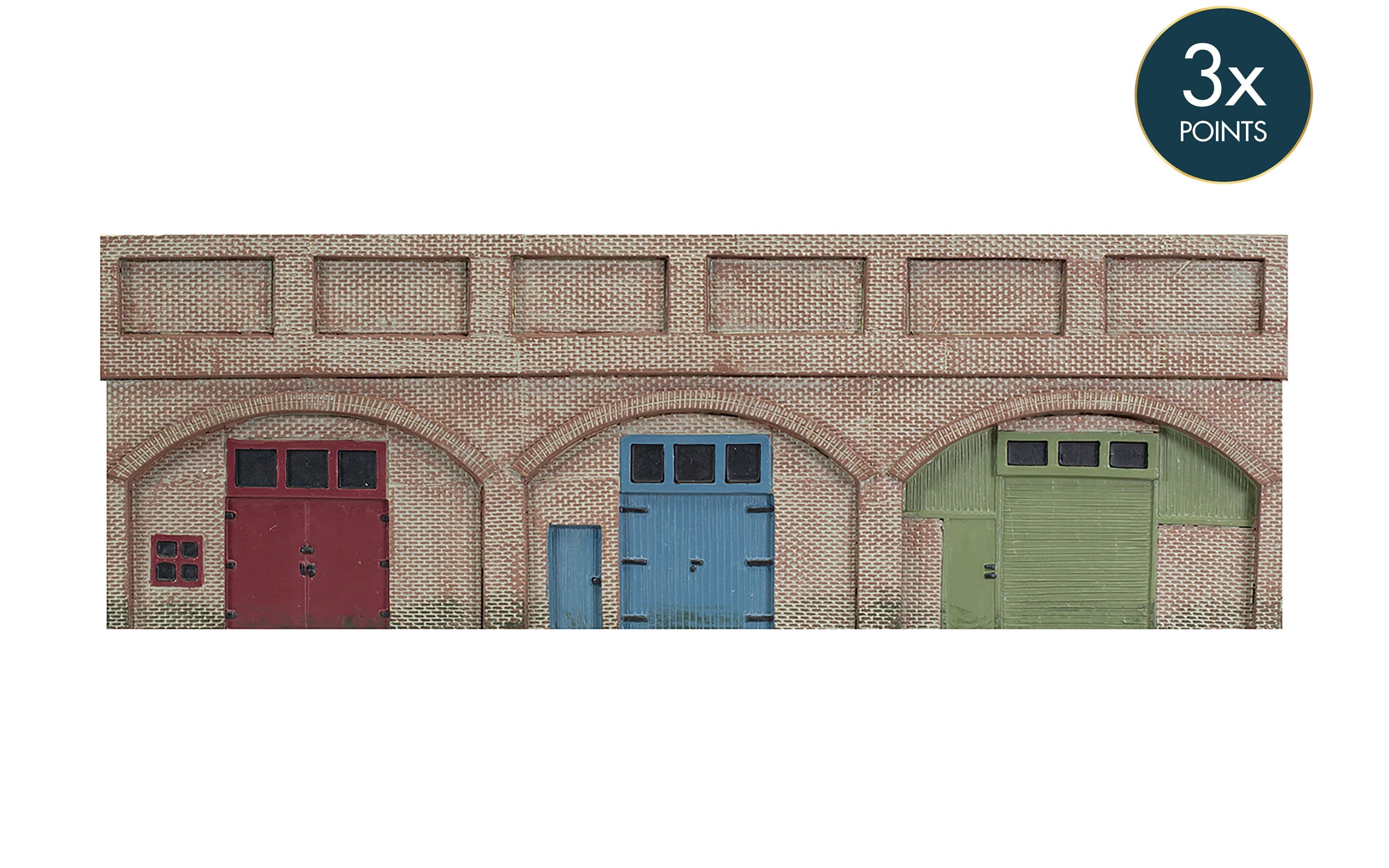 Low Relief Viaduct with Lock Ups 2 Red Brick