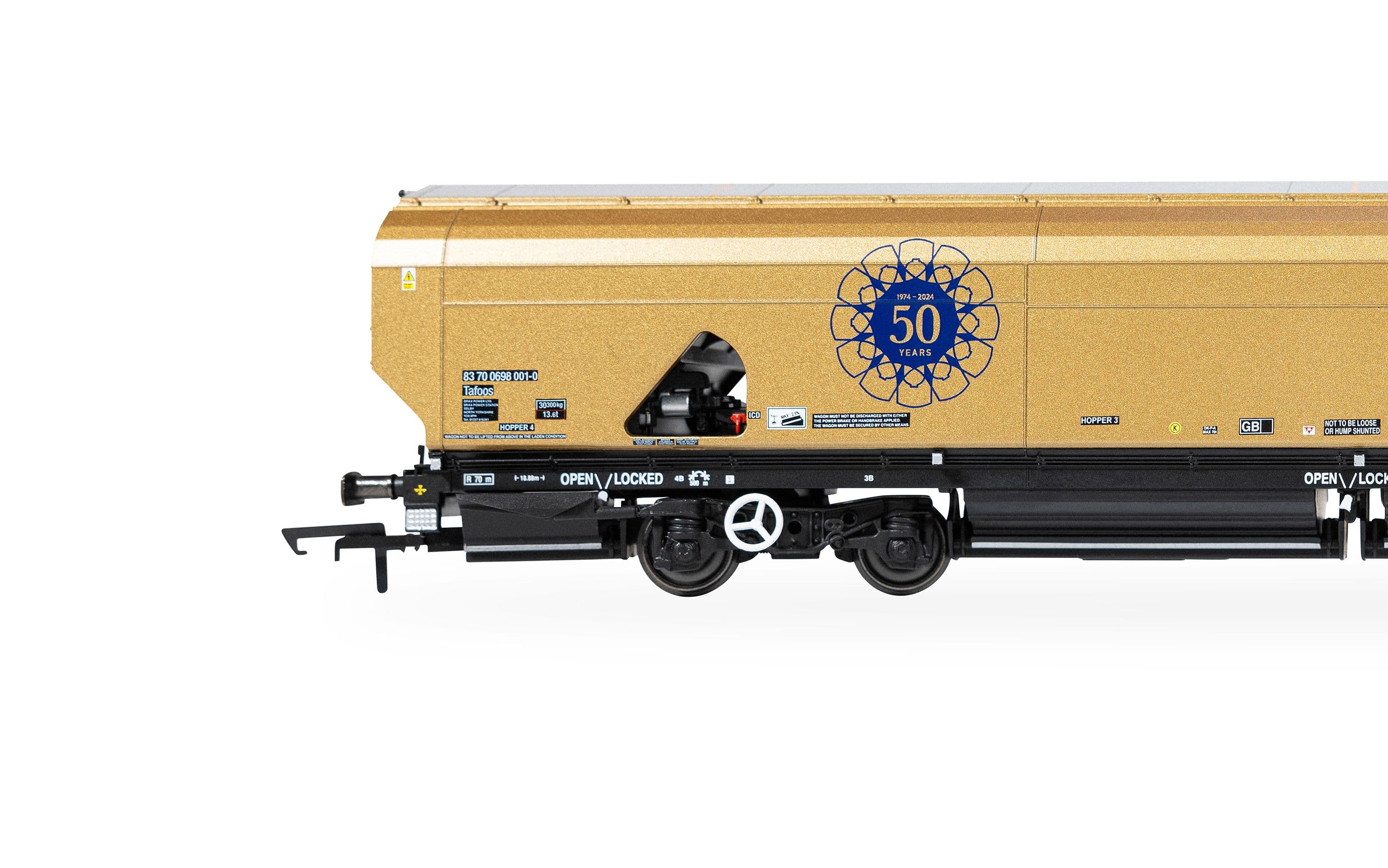 Drax - Biomass - Wagon - Gold Livery (Drax 50th Anniversary)