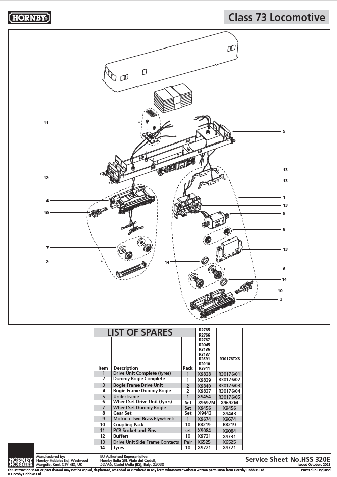 Drive bogie, Class 73 Drive Unit Bogie Frame
