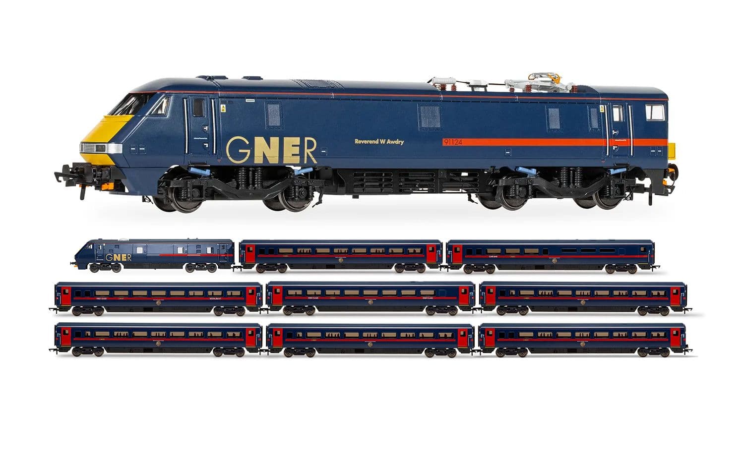 BUNDLEH62 GNER Class 91 'Train & Coaches' Bundle