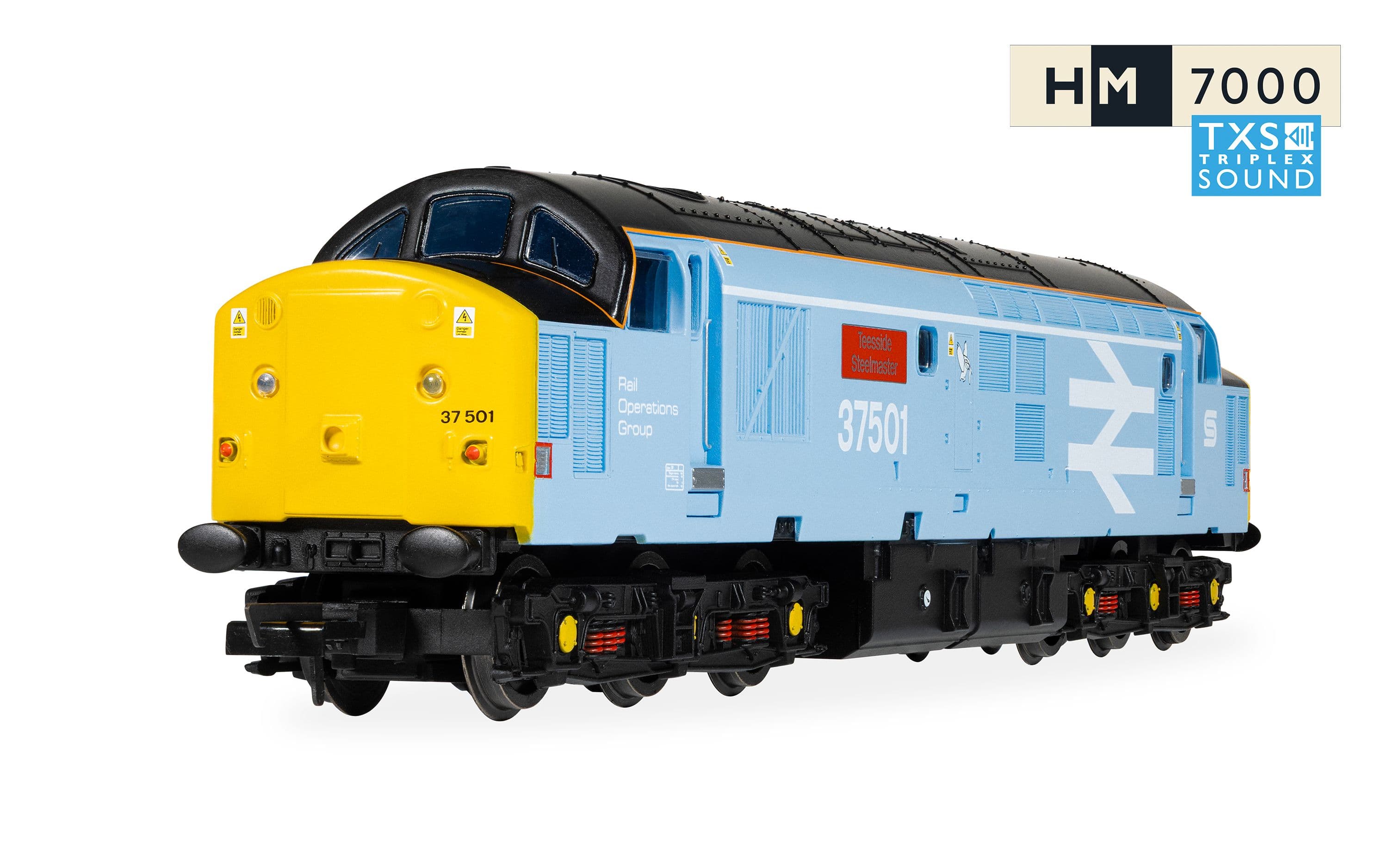 RailRoad: British Steel - Class 37 - 'Teesside Steelmaster' 37501 (DCC Sound Fitted)