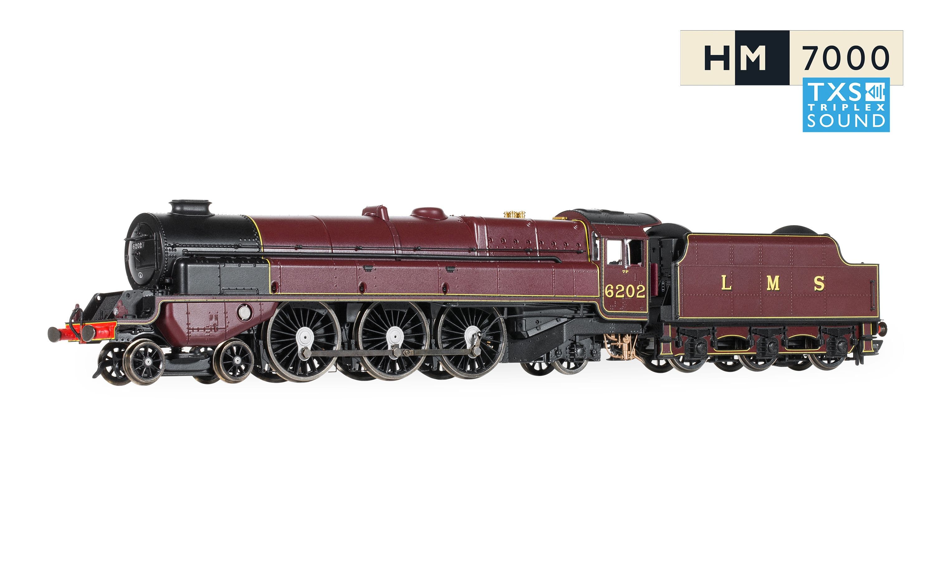 LMS - Princess Royal Class - "Turbomotive" 6202 (DCC Sound Fitted)