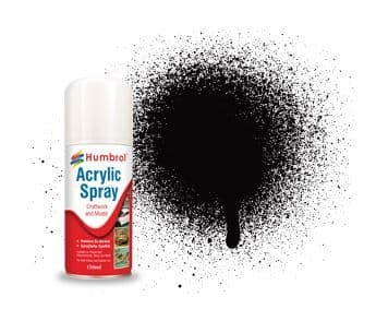 Acrylic Spray: 85 - Black - Satin - (150ml)