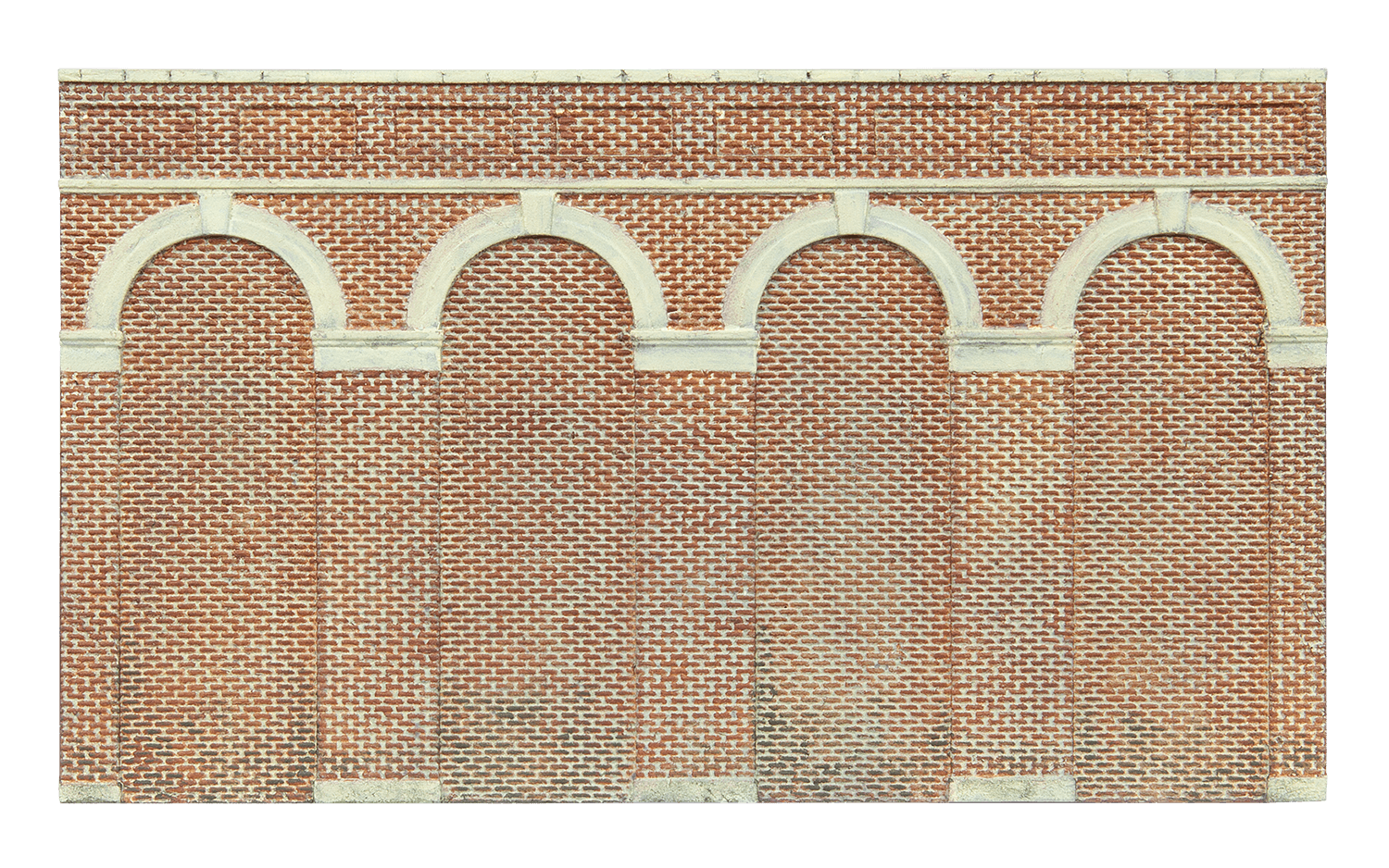 High Level Arched Retaining Walls x 2 (Red Brick)