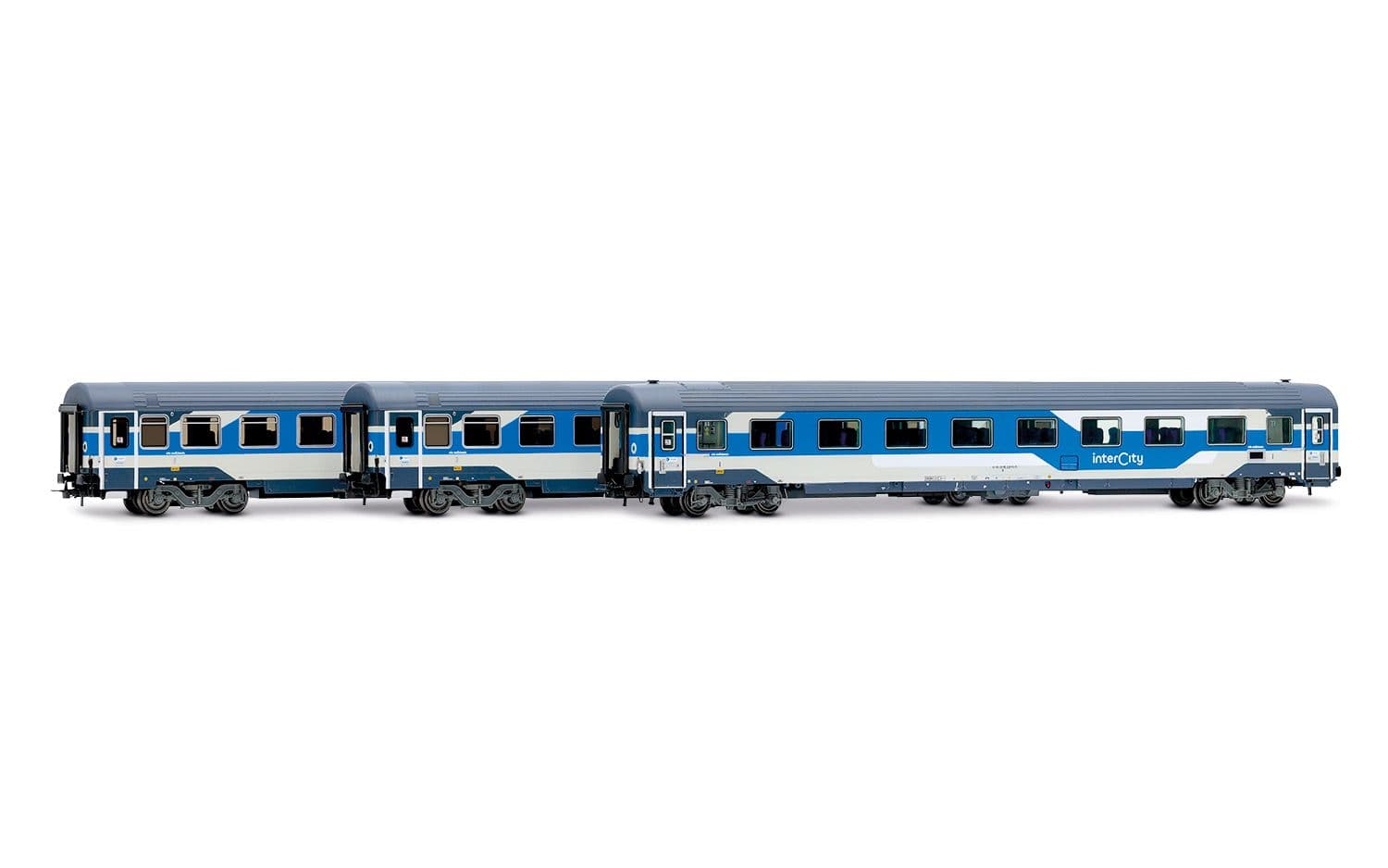 FS, 3-unit set of coaches consisting of 1 x Gran Confort + 2 x Z1 rebuilt, new Intercity livery, ep. VI