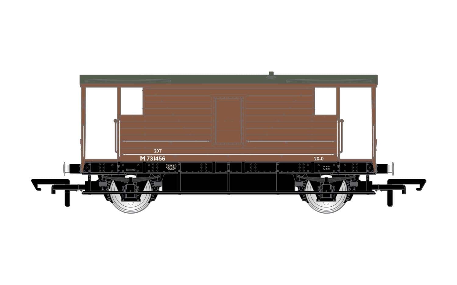 BR, D2068 20T Brake Van, M731456 - Era 4