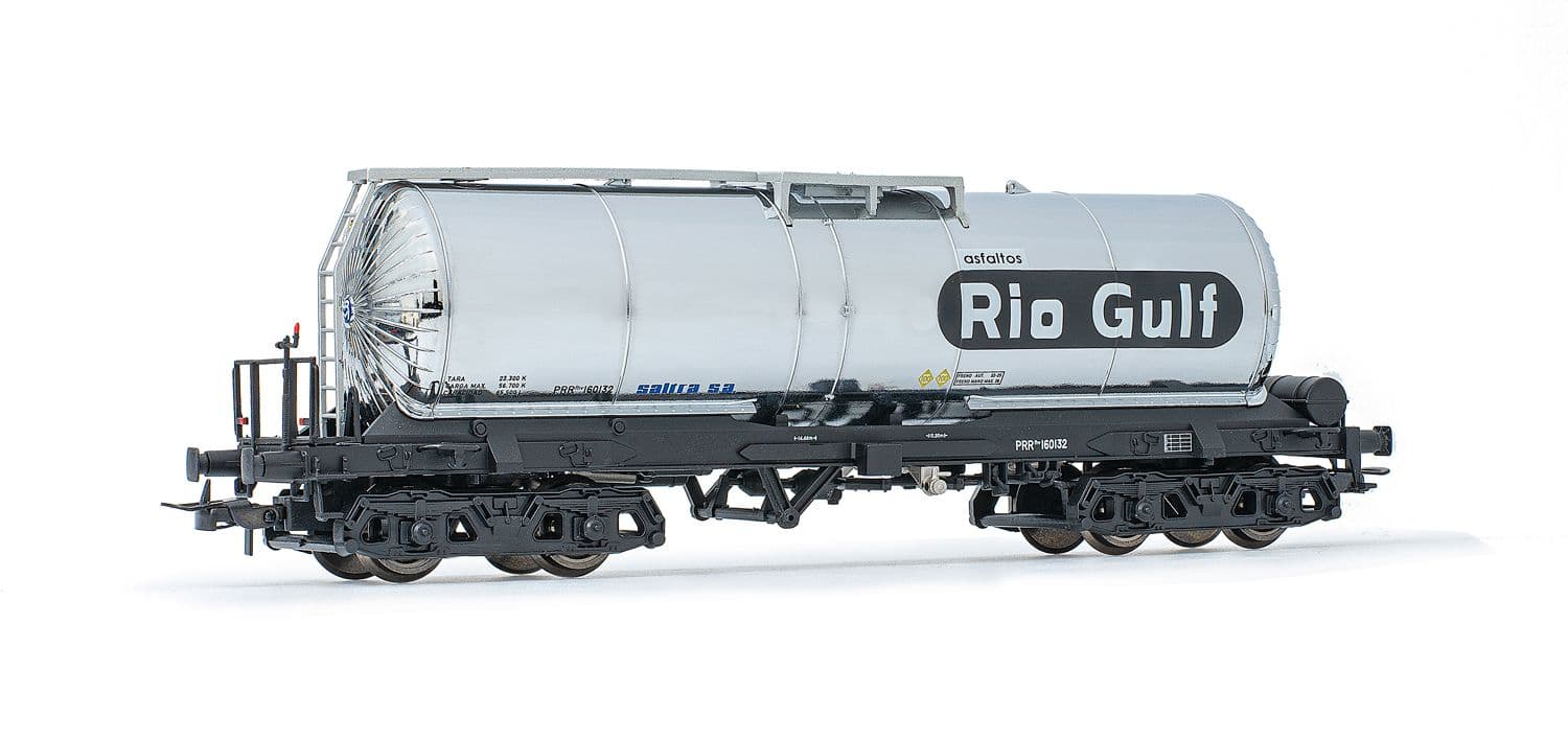 Renfe, Wagon Tanque de 4 ejes "Saltre / Rio Gulf" Cromo Liferia, Período III