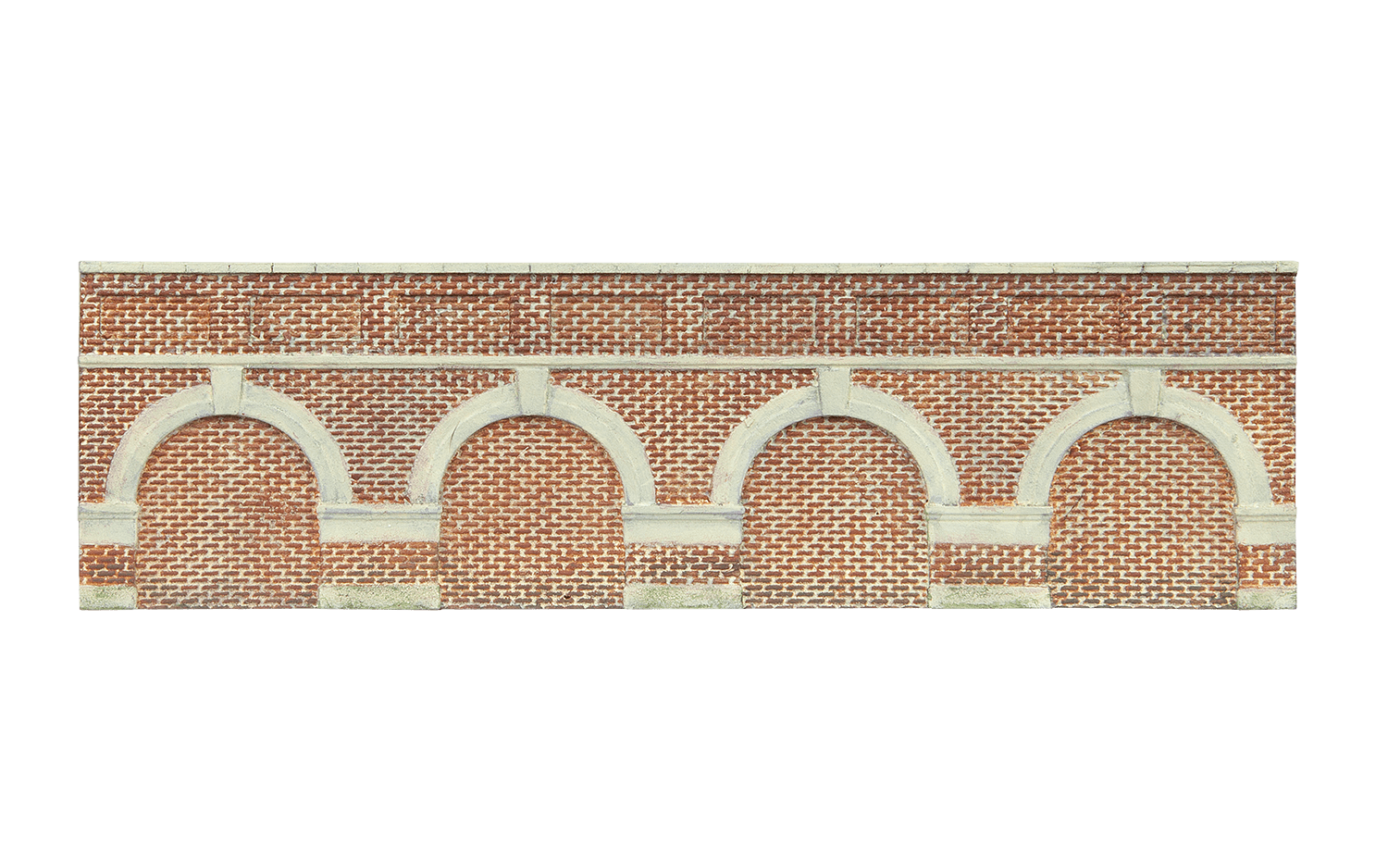 Low Level Arched Retaining Walls x2 (Red Brick)