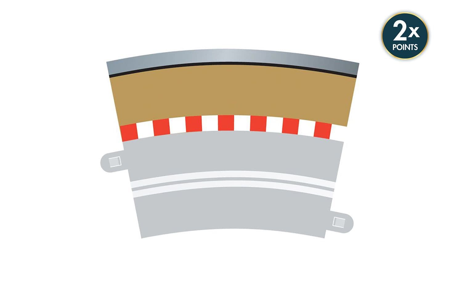 Single Lane Radius 3 Curve Outer Borders 22.5° x 4