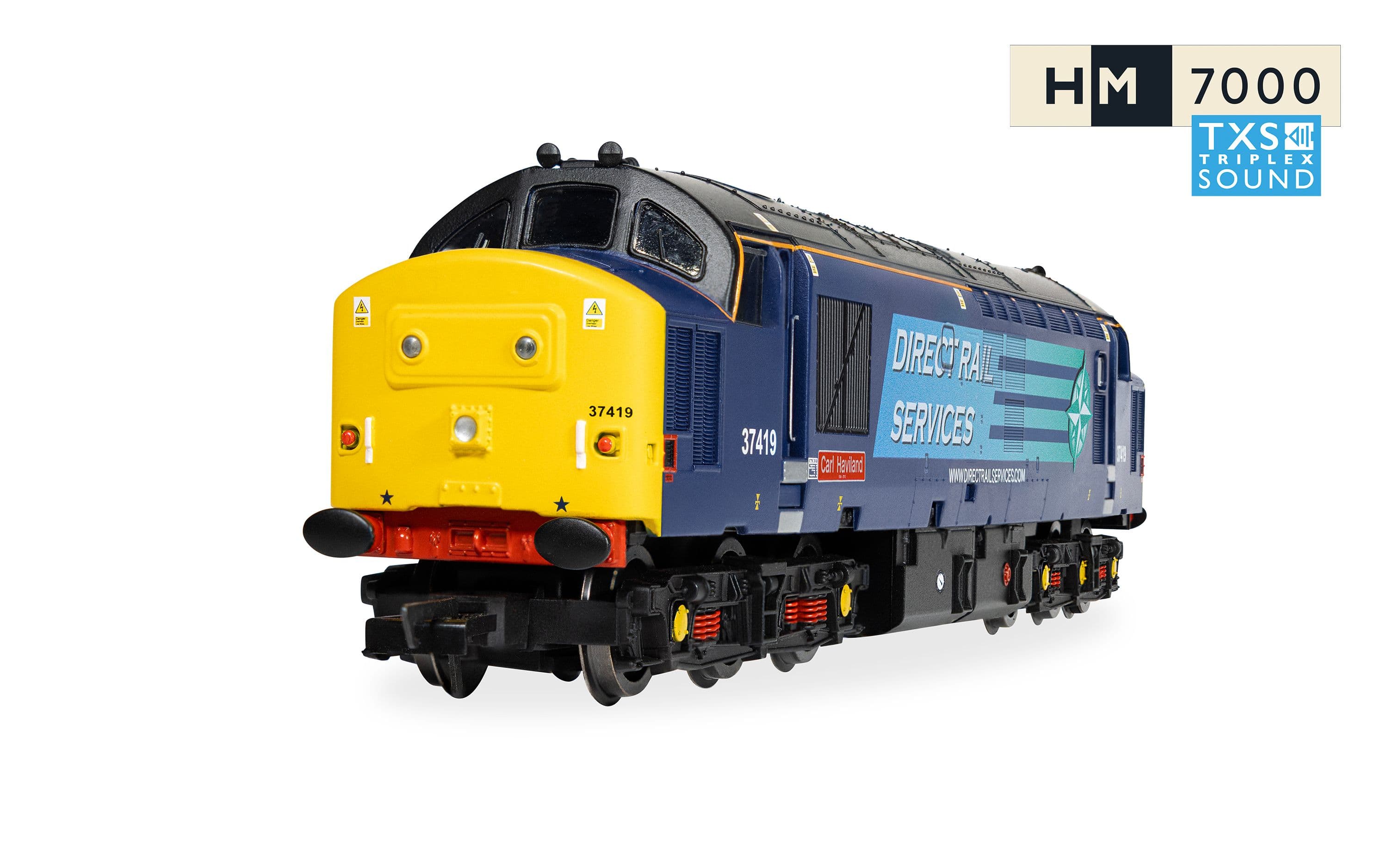 RailRoad - DRS - Class 37 - 'Carl Haviland' 37419 (DCC Sound Fitted)