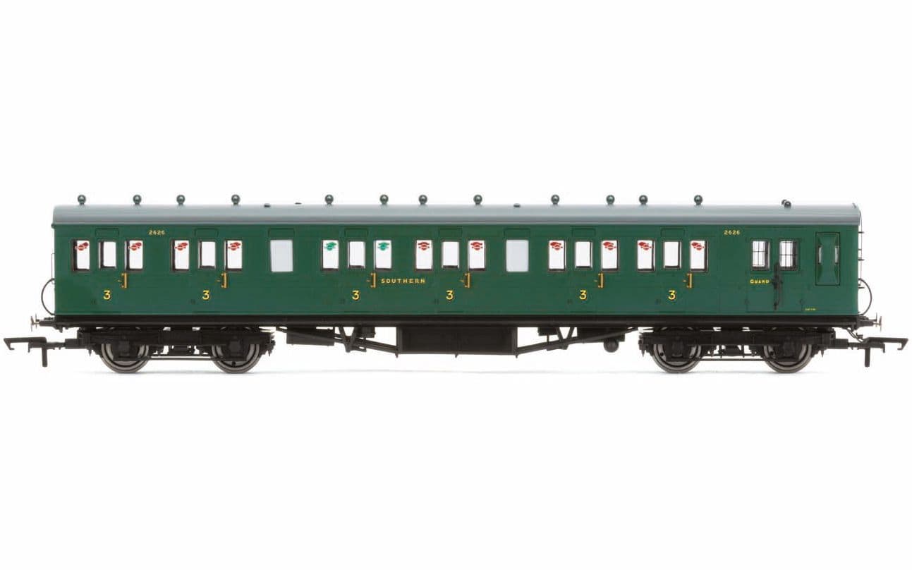 SR, 58' Maunsell Rebuilt (Ex-LSWR 48'), Six Compartment Brake Third, 2628 - Era 3