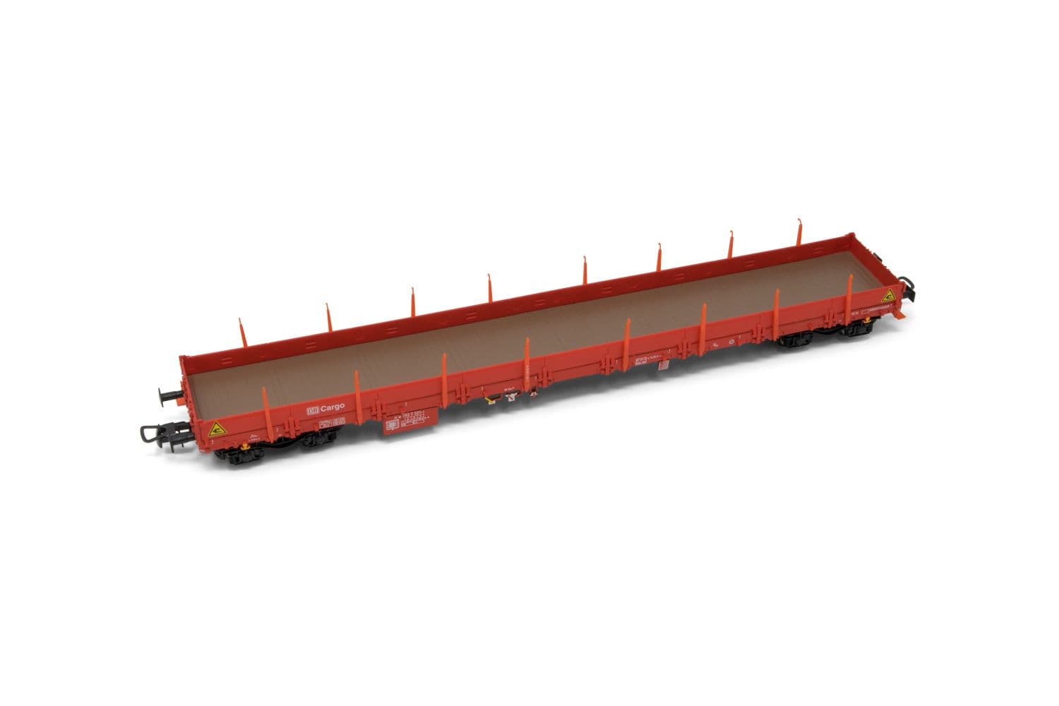 DB AG, 4-axle flat wagon Res, red "DB Cargo" livery, period V-VI