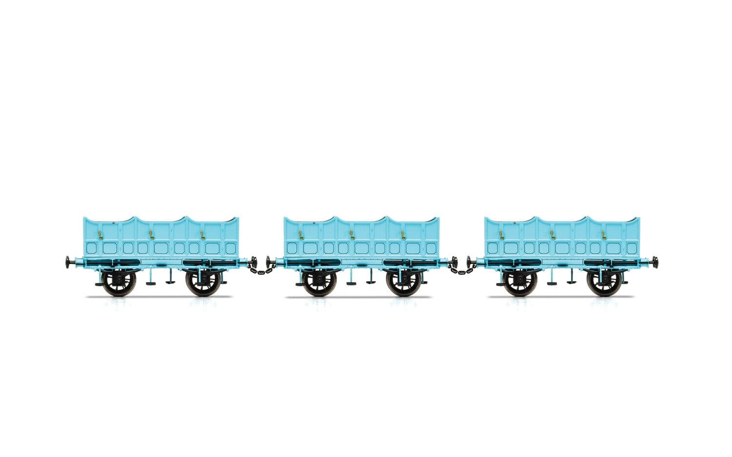 Open Carriage Pack containing 3x Open Carriages (Stephenson's Rocket)