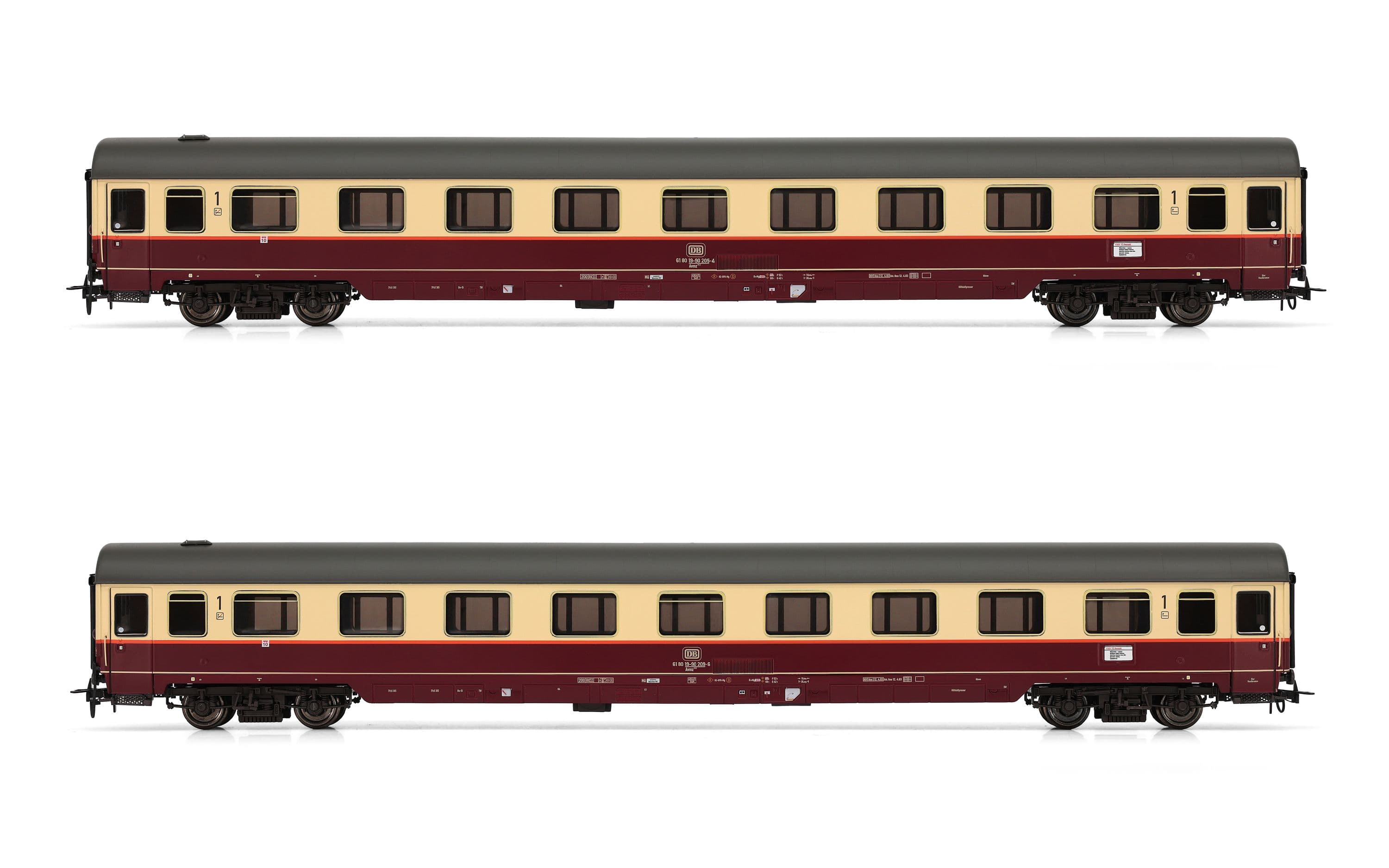 DB, 2-unit pack Avmz111 in Rheingold 1983 livery, ep. IV (they complete the packs HR4346 and HR4347)