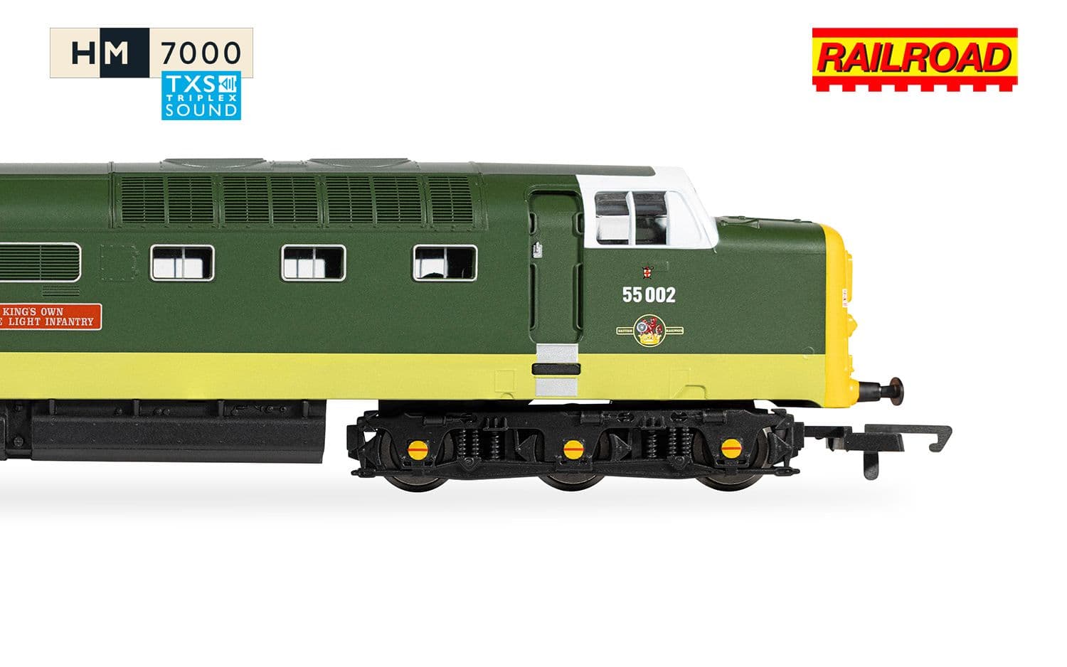 RailRoad: Class 55 (Deltic) - BR - 55002 'The Kings own Yorkshire Light Infantry' (DCC Sound Fitted)