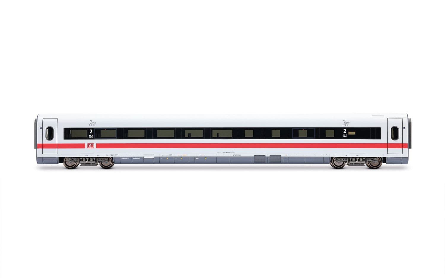 DB AG, ICE 1, Tz 155 „Rosenheim“, 5-tlg. Set Zwischenwagen (1 x Speisewagen + 3 x Wagen 2. Klasse + 1 x Wagen 1. Klasse), „Klimaschützer“