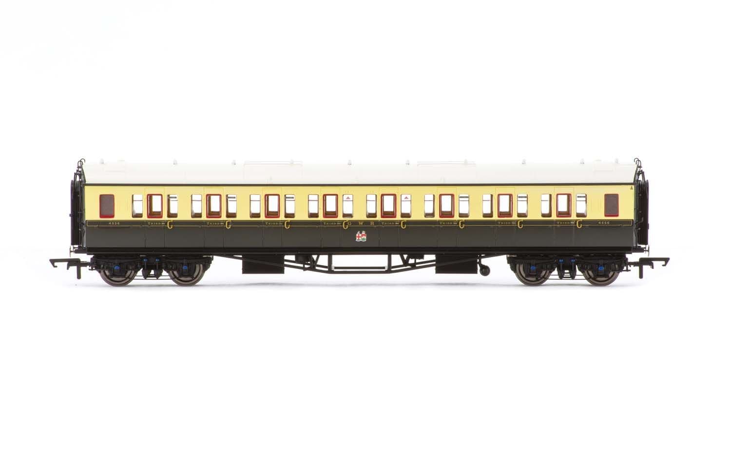 GWR, Collett 'Bow Ended' Corridor Third, 4556 - Era 3