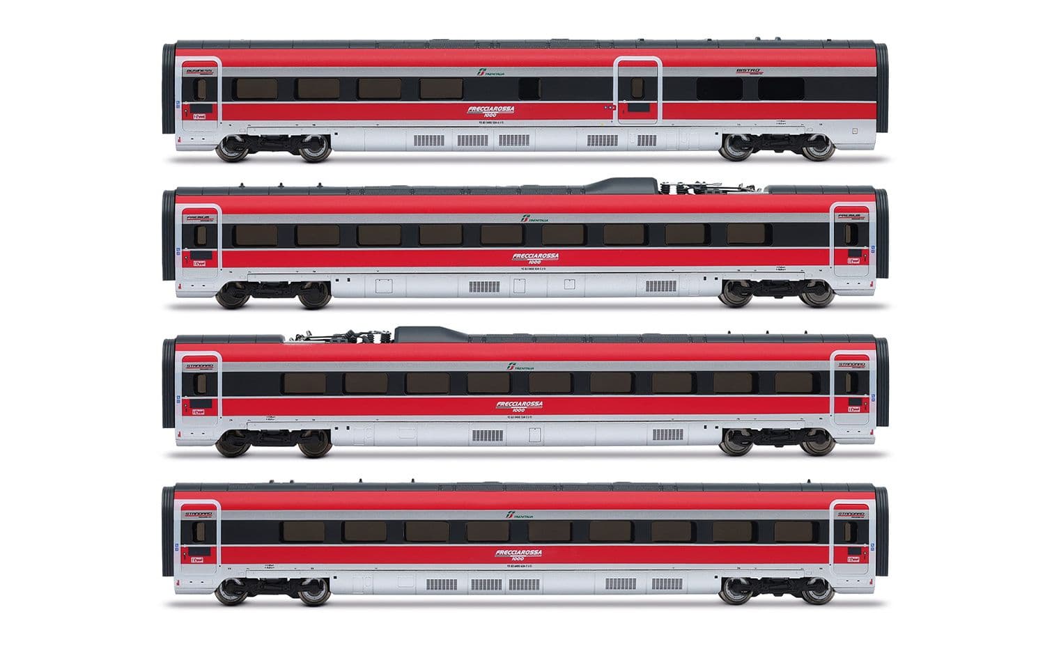 FS Trenitalia, 4-unit intermediate coaches set of the high-speed train "Frecciarossa 1000", new livery, ep. VI