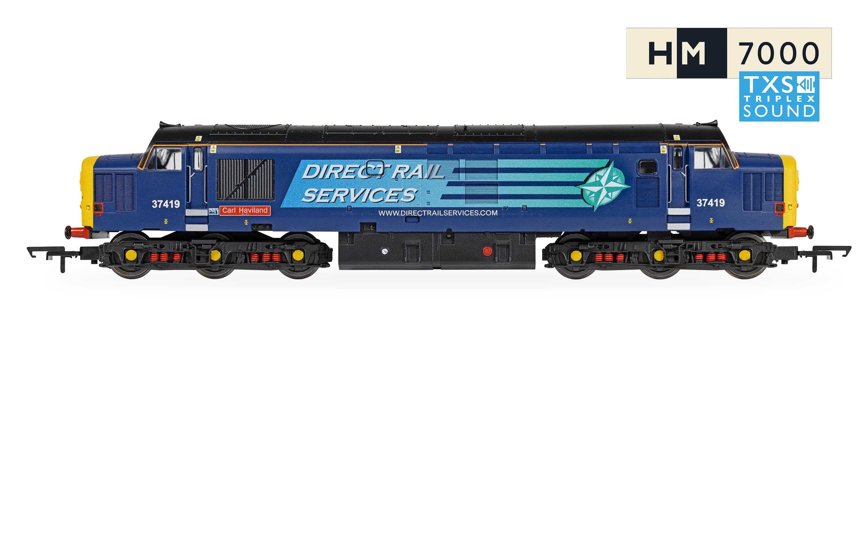 RailRoad - DRS - Class 37 - 'Carl Haviland' 37419 (DCC Sound Fitted)