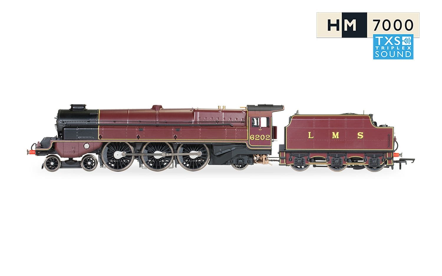 LMS, Princess Royal Class 'The Turbomotive', 4-6-2, 6202 - Era 3 (Sound Fitted)