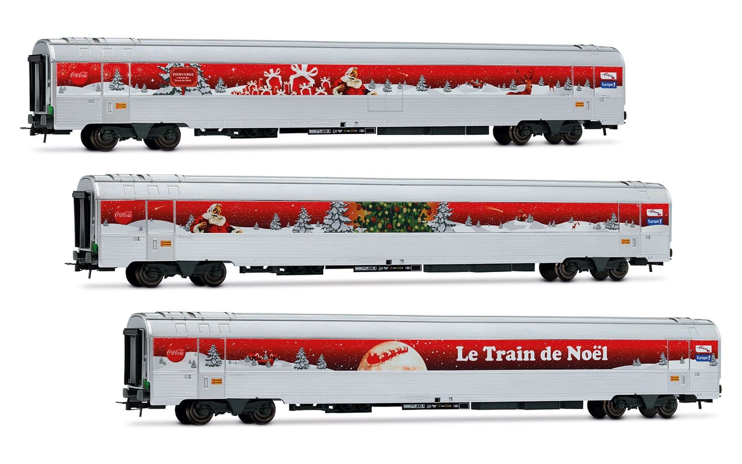 SNCF, dreiteiliges Coca-Cola-Weihnachtszugset „Le Train de Noël“ von 2010, Ep. VI
